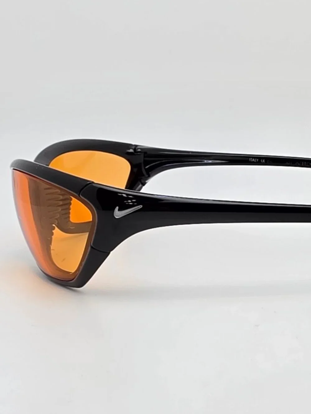 Nike EA0008 001 Interchange/S Black Frame Amber Lens Sunglasses Italy 65-19-134